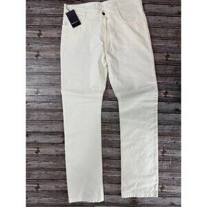Zegna sport Corduroy StraightLeg Pants size 34 color white NWT mspr 690